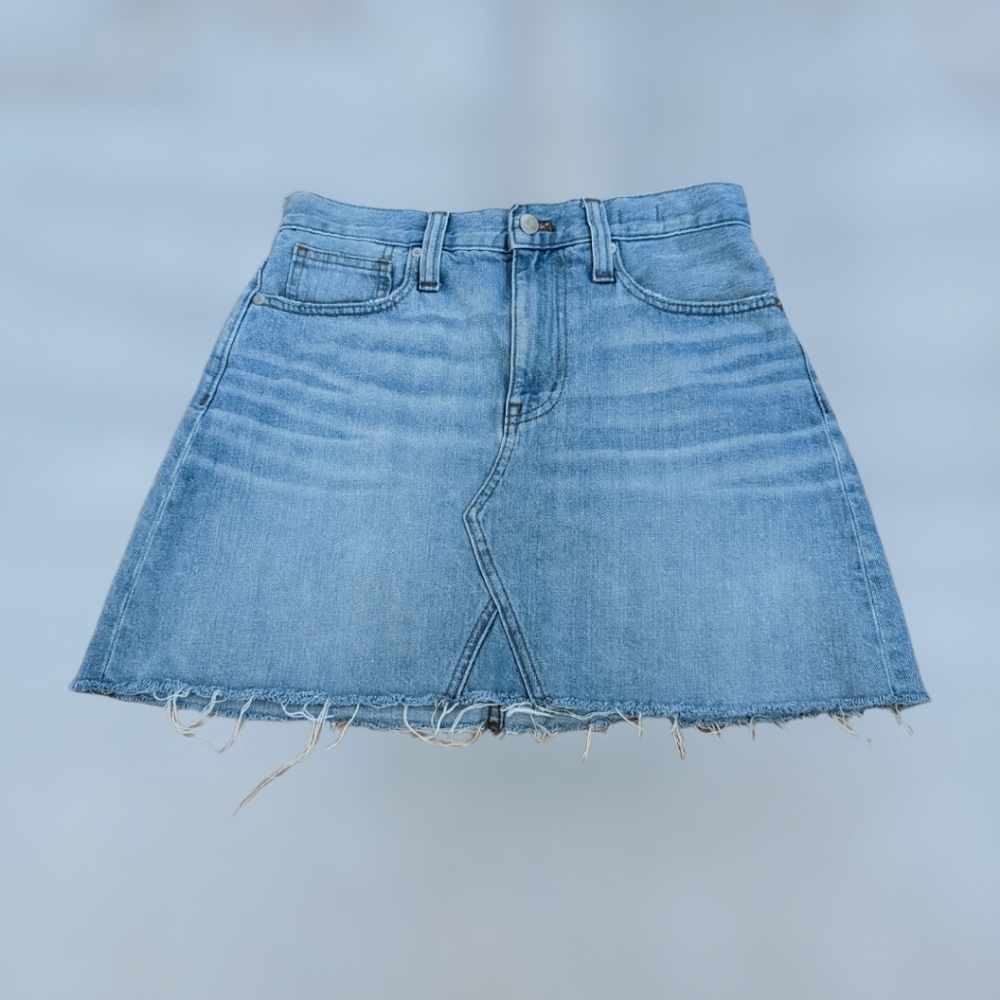 Madewell Rigid Denim A-Line Skirt